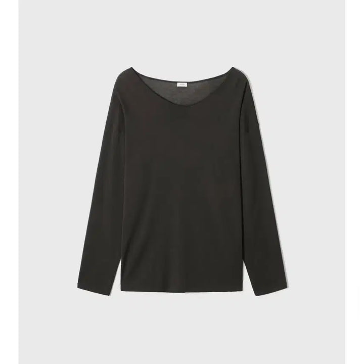 [BUNJANG] Monoha U-Neck Long Sleeve Knit Khaki / 모노하 monoha 롱슬리브니트 써머니트 khaki