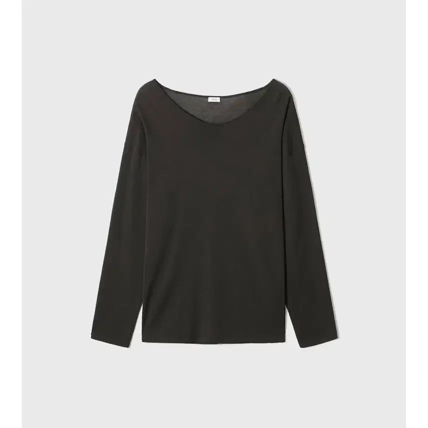 [BUNJANG] Monoha U-Neck Long Sleeve Knit Khaki / 모노하 monoha 롱슬리브니트 써머니트 khaki