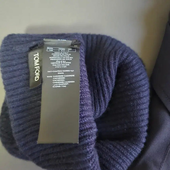 [BUNJANG] Tom Ford TF Logo Beanie Navy M / 톰포드 tf로고 비니 네이비 m