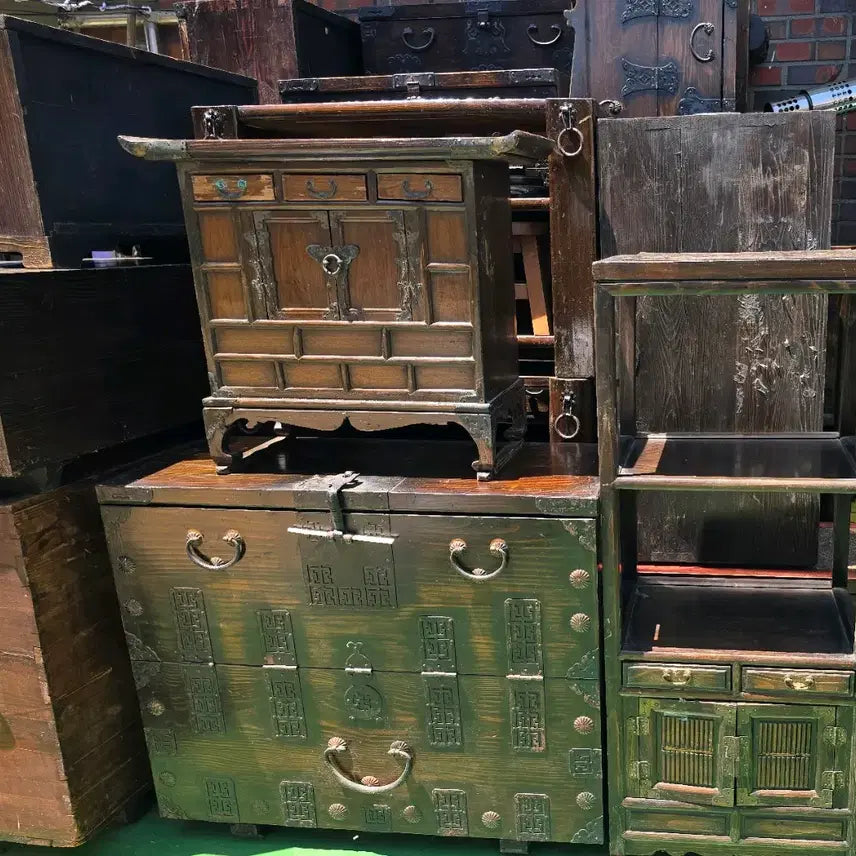 [BUNJANG] Antique Korean Furniture Bundle (70 Items) / 옛날 고가구 75점 일괄로 싸게 팔아요