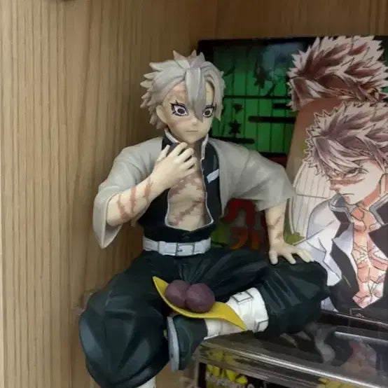 [BUNJANG] Demon Slayer Sanemi Chokonose Oagi Figure / 귀멸의 칼날 사네미 쵸코노세 오하기 피규어 판매 양도