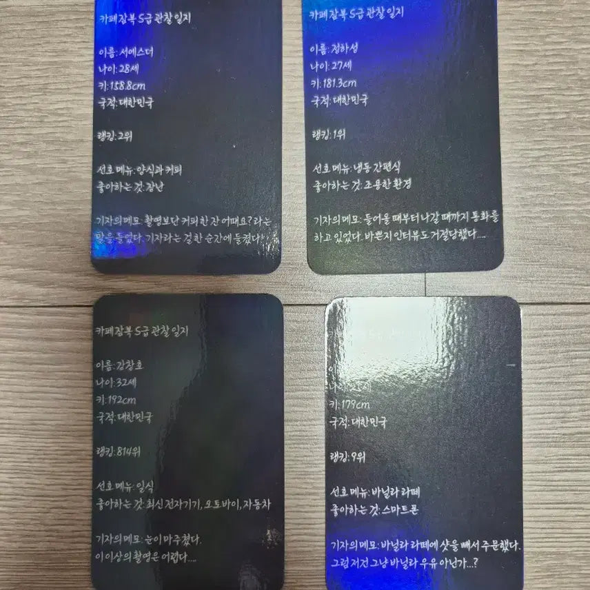 [BUNJANG] Lee Chak Heon Photocard Sticker Bundle Set / 이착헌 포카 스티커 띠부실 일괄