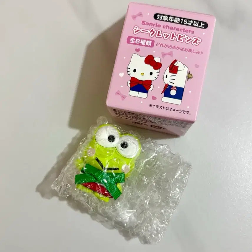 [BUNJANG] Sanrio Keroppi Random Badge / 산리오 캐릭터 대상 랜덤 뱃지 케로피