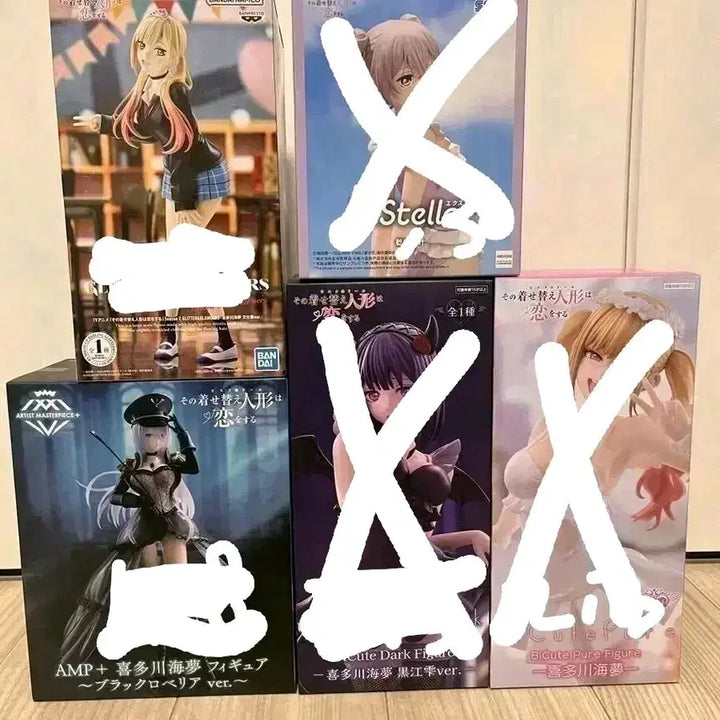 [BUNJANG] Anime Girl Figure Set (5 Figures) / 미소녀피규어 2종 세트
