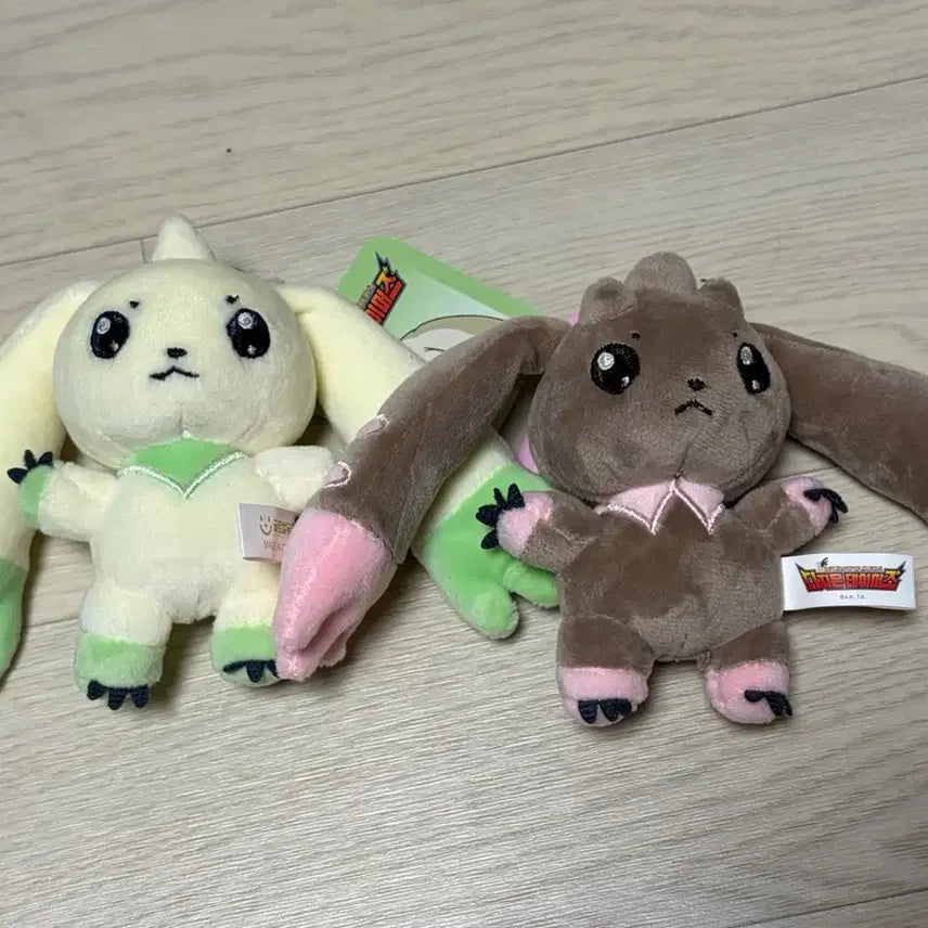 [BUNJANG] Digimon Terriermon &amp; Lopmon Official Keychains / 디지몬 테리어몬, 로프몬 정품 키링
