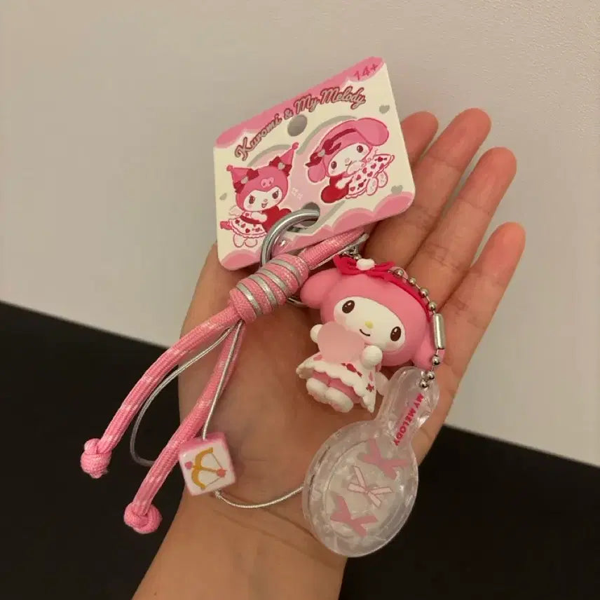 [BUNJANG] My Melody Heart Angel Strap Keychain / 마이멜로디 하트엔젤 스트랩 키링