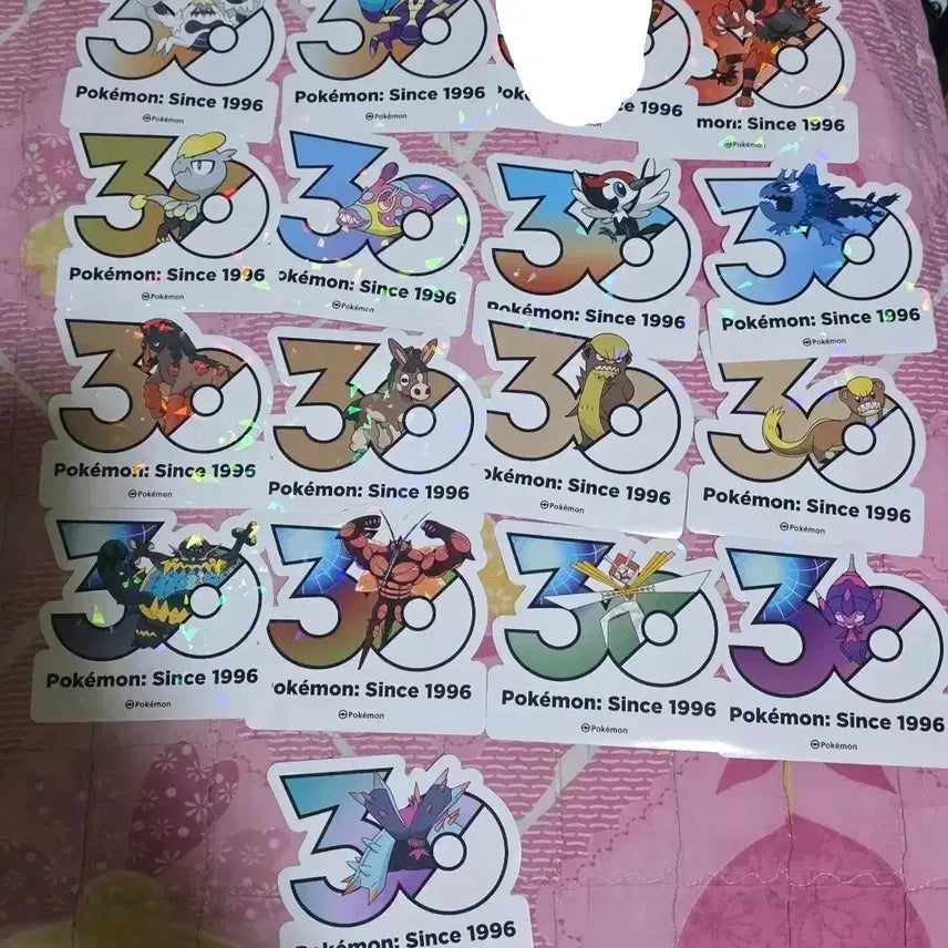 [BUNJANG] Pokemon 30th Anniversary Logo Sticker / 포켓몬30주년 로고 스티커