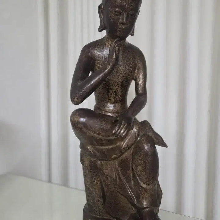 [BUNJANG] Large Standing Maitreya Buddha Statue 59cm / 대형 반가사유상 불상 불교용품 높이 59cm