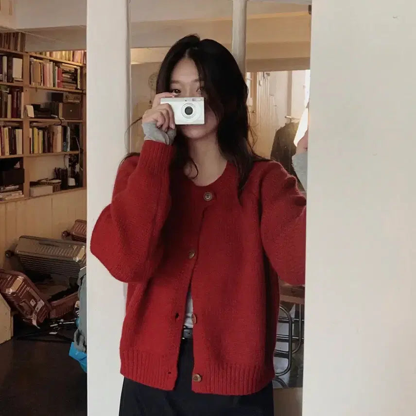 [BUNJANG] Slowanddd Real Thick Bizo Cardigan / 슬로우앤드 리얼도톰 비조가디건