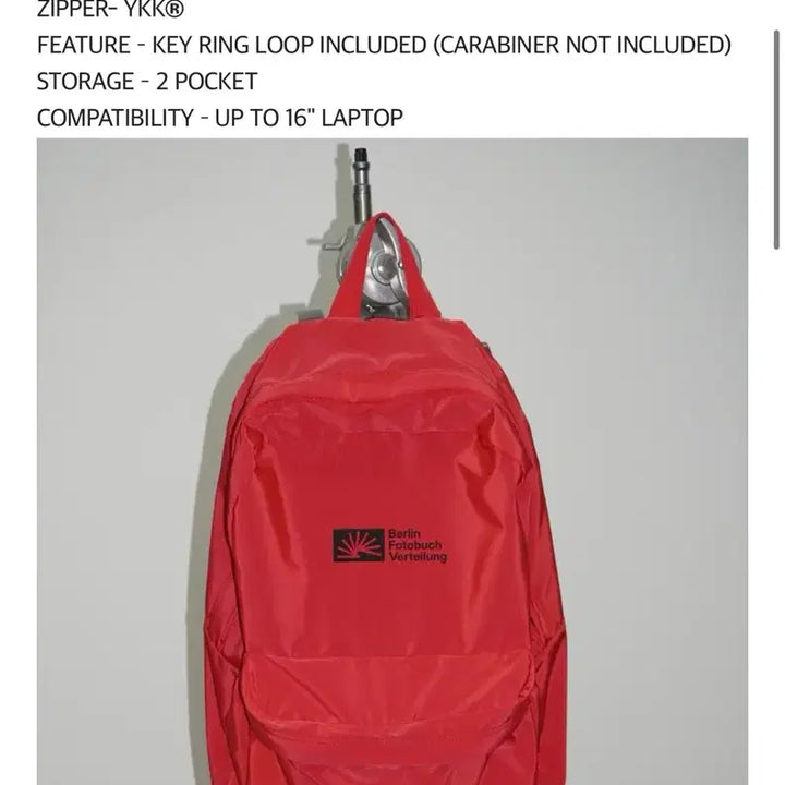 [BUNJANG] Berlin Distribution Backpack / 베를린 포토북 디스트리뷰션 백팩