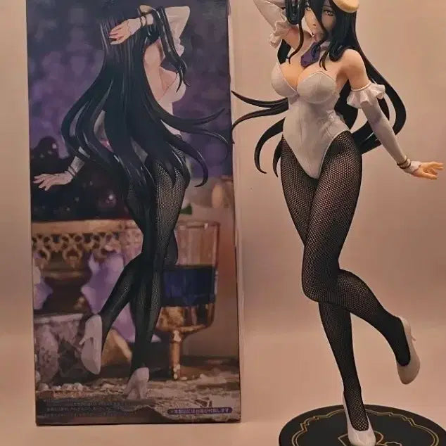 [BUNJANG] Overlord Albedo Bunny Girl Version Figure (Unsealed) / 오버로드 - 알베드 화이트 버니Ver. FURYU BiCute Bunnies Figure