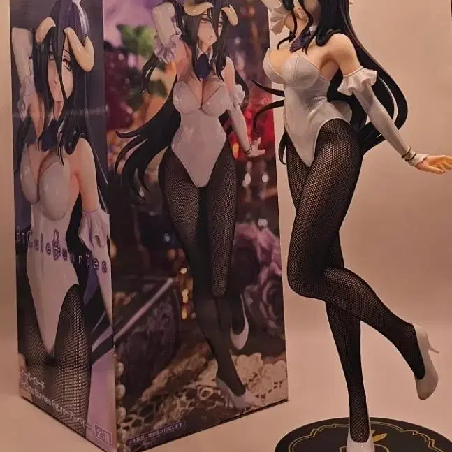 [BUNJANG] Overlord Albedo Bunny Girl Version Figure (Unsealed) / 오버로드 - 알베드 화이트 버니Ver. FURYU BiCute Bunnies Figure