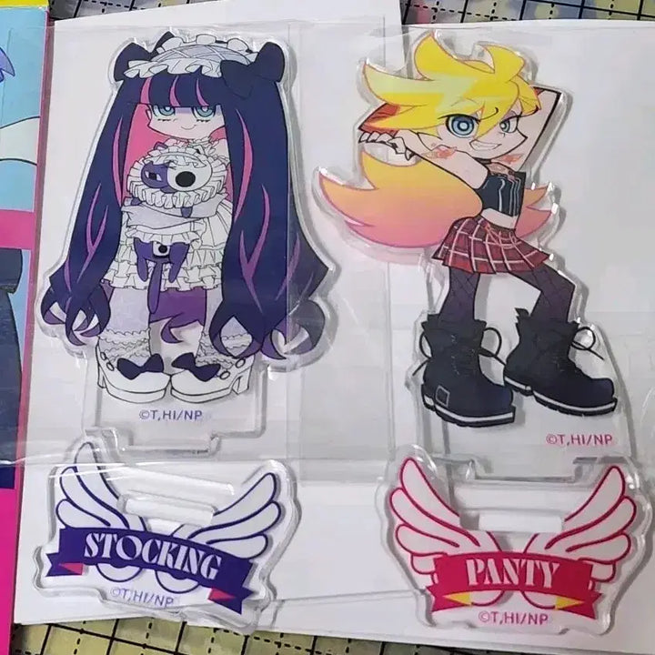 [BUNJANG] Panty &amp; Stocking Acryclic Set / 팬스가 아크릴 2종 일괄