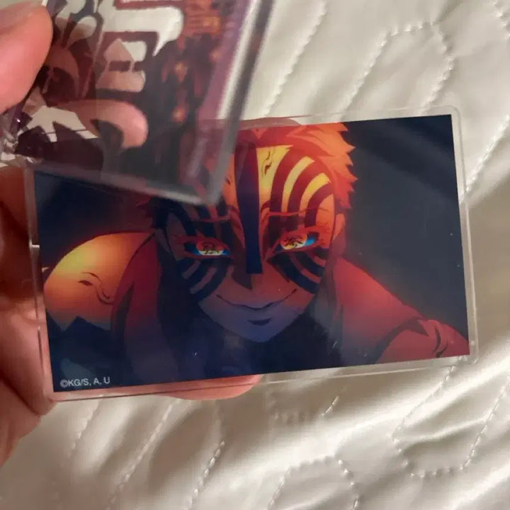 [BUNJANG] Demon Slayer Akaza Acrylic Keychain / 귀멸의칼날 애니메이트 아카자 아크릴 키링