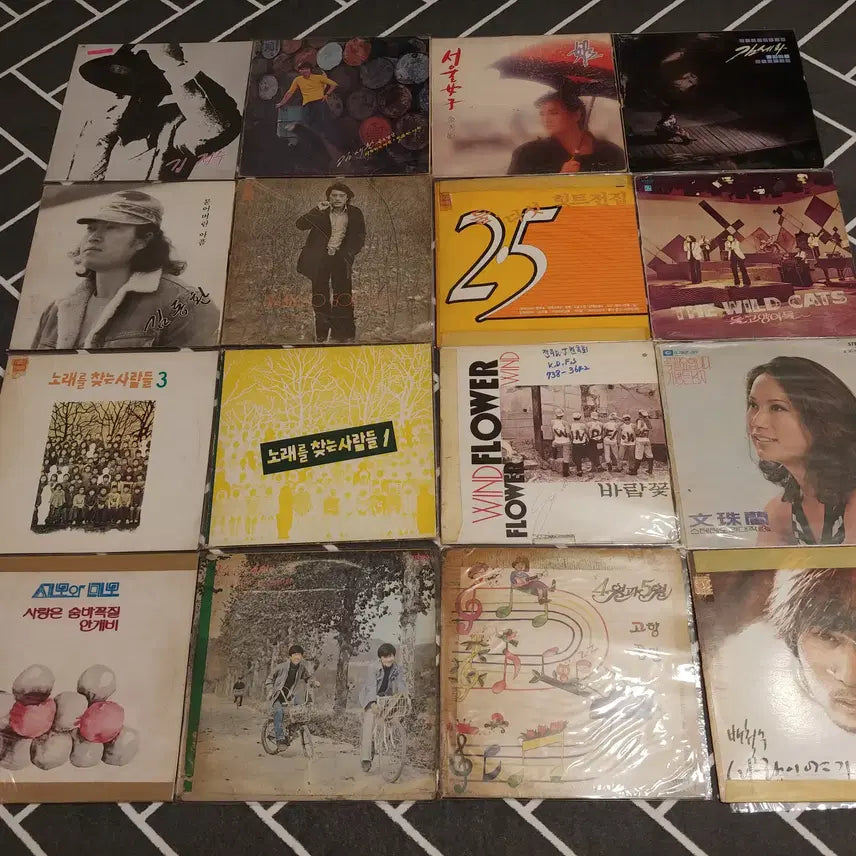 [BUNJANG] Various Korean Pop LP Records Collection (15 LP Set) / 가요 LP레코드판 13장-4 판매합니다.