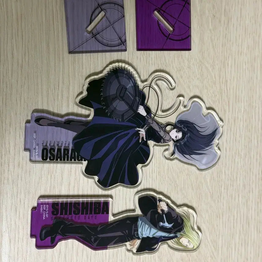 [BUNJANG] Sakuramoto Days Osaragi, Shishiba Acrylic Stand Bundle / 사카모토데이즈 오사라기, 시시바 쿠지 I상 아크릴 일괄 (봉투X)