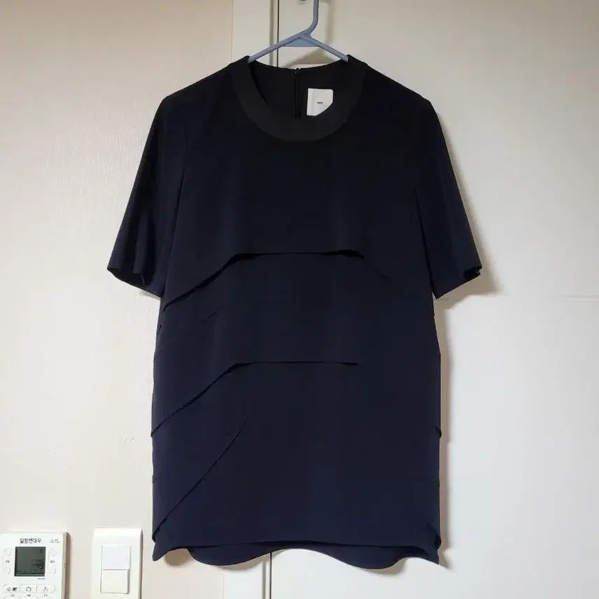 [BUNJANG] KUHO Navy Layered Blouse Size 55 / 구호 블라우스 55