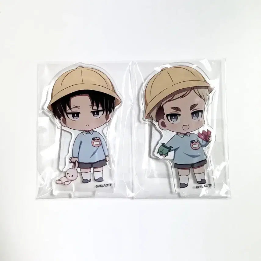 [BUNJANG] Attack on Titan Levi Erwin Kindergarten Acrylic Standee (Sealed) / 진격의 거인 진격거 리바이 엘빈 유치원 아크릴 미개봉