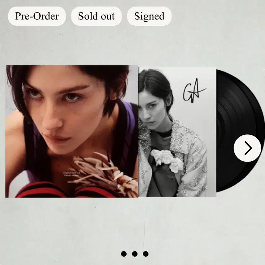 [BUNJANG] Gracie Abrams Signed Daughter From Hell LP / 당일출고) 그레이시 에이브럼스 친필싸인 lp Daughter from Hell