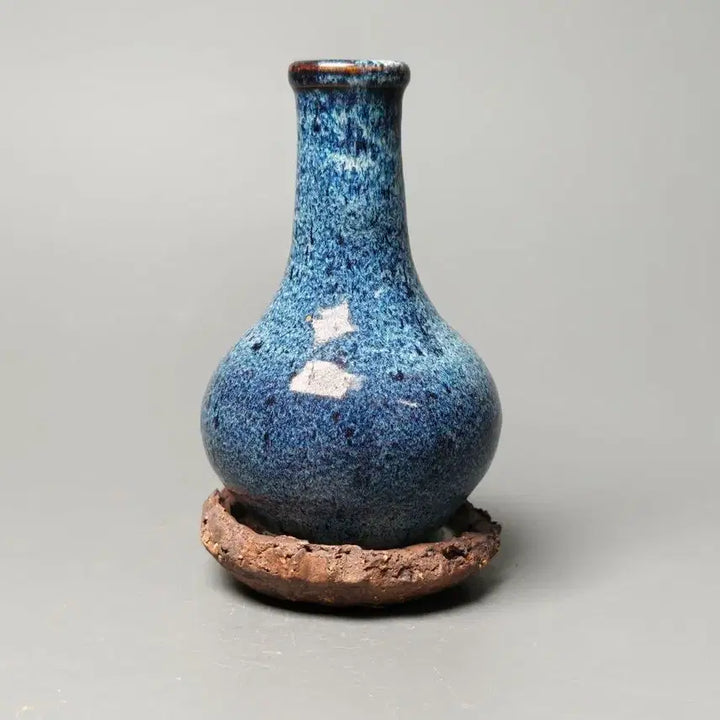 [BUNJANG] Dae Myung Seong Hwa Year Marked Blue-and-White Porcelain Gourd-Shaped Ewer, Chinese Ceramic Antique / 대명성화년제명 청화백자 인물문 표주박모양 호리병 중국도자기 골동품 수집