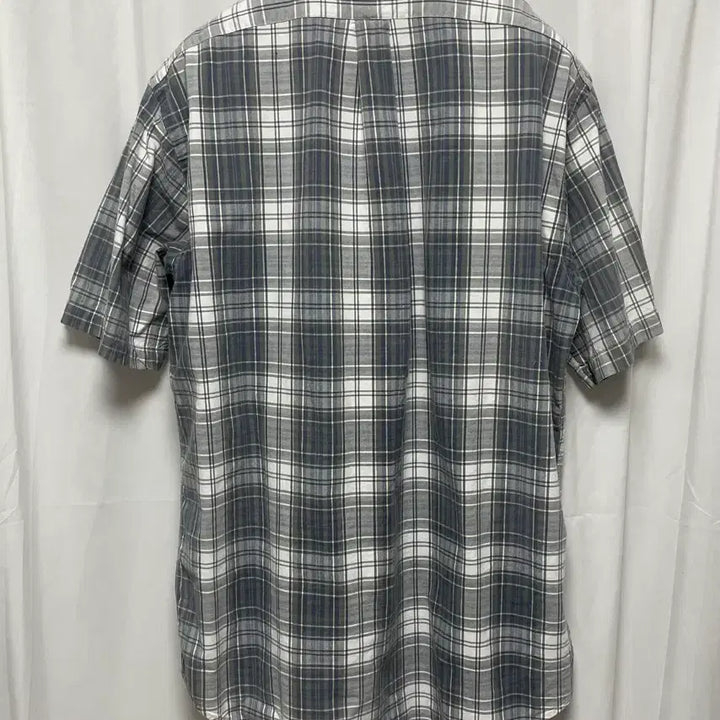 [SOLD OUT] no.202 폴로 랄프로렌 타탄체크 그레이반팔셔츠xxl
