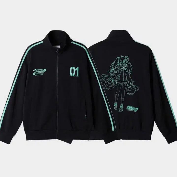 [BUNJANG] SPAO Hatsune Miku Track Jacket (Size M) / 스파오 하츠네 미쿠 트랙 재킷 M