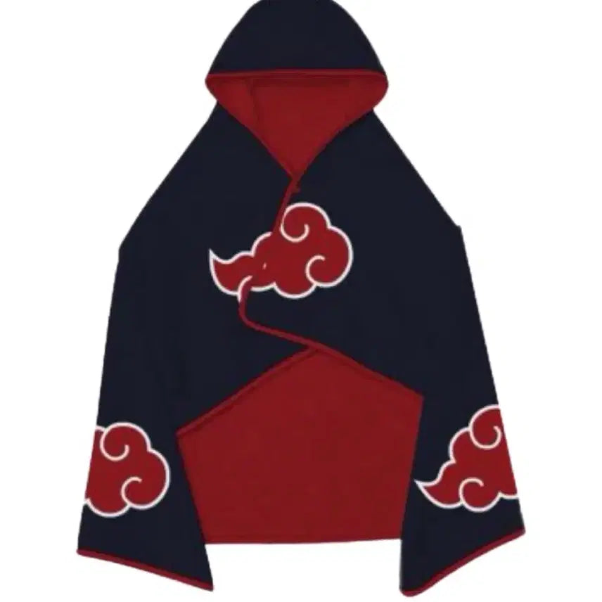 [BUNJANG] SPAO Naruto Akatsuki Hooded Blanket / 나루토 스파오 후드담요 아카츠키