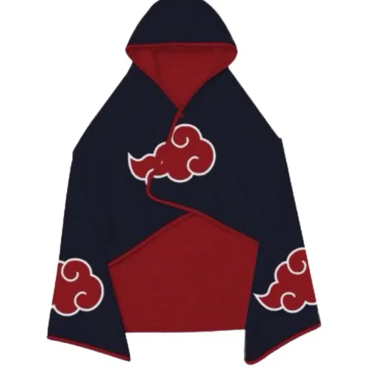 [BUNJANG] SPAO Naruto Akatsuki Hooded Blanket / 나루토 스파오 후드담요 아카츠키