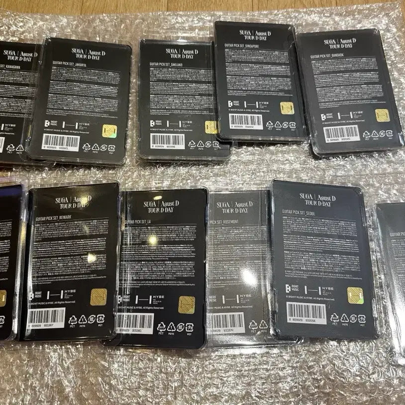 [BUNJANG] BTS Suga Agust D D-Day Guitar Pick Bundle Set / 방탄소년단 슈가 윤기 기타 피크 디데이 AgustD