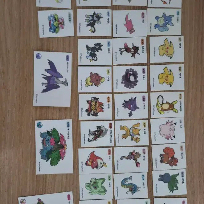 [BUNJANG] Pokemon Sticker Bundle Set / 포켓몬 스티커 일괄판매