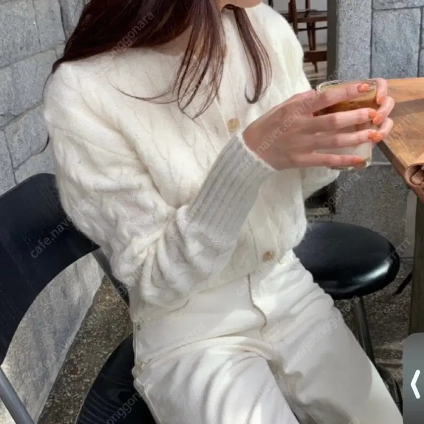[BUNJANG] Flat Base Mohair Cardigan / 플랫베이스 모헤어가디건(차정원착용)