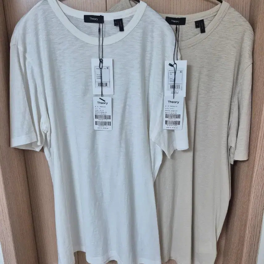 [SOLD OUT] [L]띠어리 코스모스 에센셜 티 (화이트, 샌드) 일괄판매