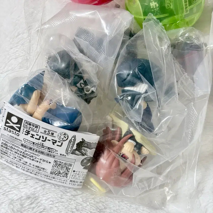 [BUNJANG] Chainsaw Man "The Chainsaw Man" Arc Onemutan Figure Set / 체인소맨 레제편 대롱 가챠 오네무탄 천사 밤 덴지 빔 6종 일괄