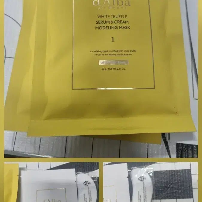 [BUNJANG] Dalba White Truffle Serum &amp; Cream Modeling Mask / 달마. 화이트 트러블 세럼 앤 크림 모델링 마스크. 새상품.