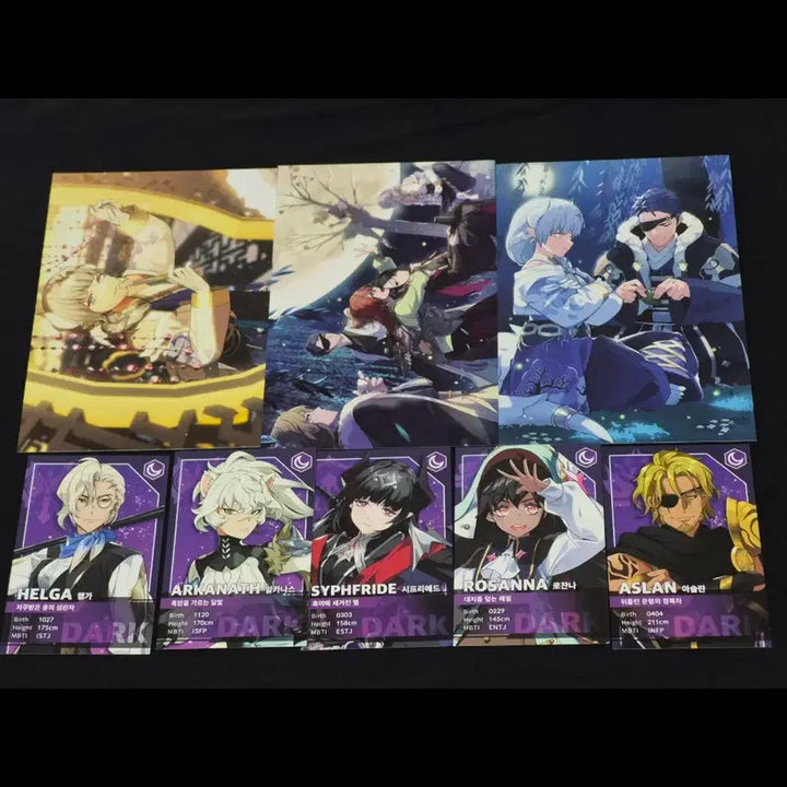 [BUNJANG] Lord of Heroes Madai Battle Postcard Set Siegrid Ondal Mirian / 로드오브히어로즈 로오히 마도대전 엽서 포카 시프리에드 온달 미리안드