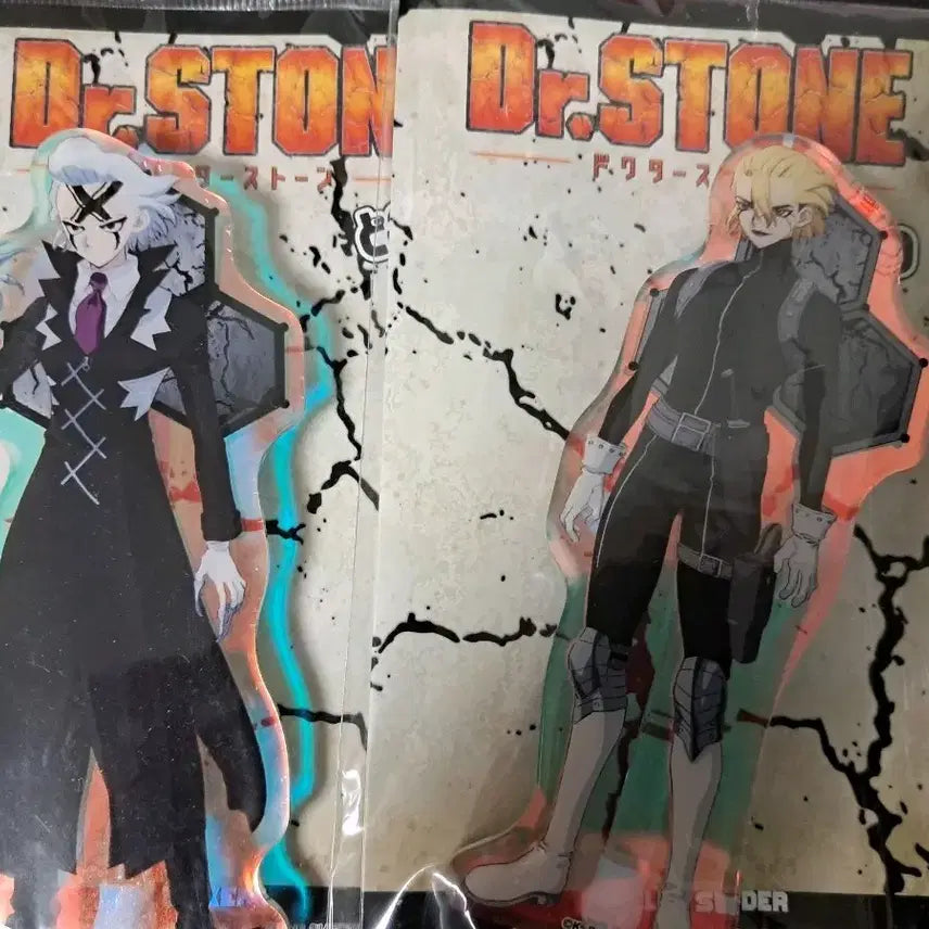 [BUNJANG] Dr. Stone Stanley &amp; Senku Acrylic Standee Bundle Set / 닥터스톤 스탠리,제노 아크릴 일괄