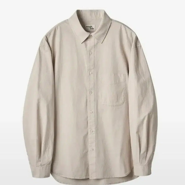 [BUNJANG] Roughside Shirring Shirt Oatmeal Size 1 / 러프사이드 셔링 셔츠 오트밀 1사이즈