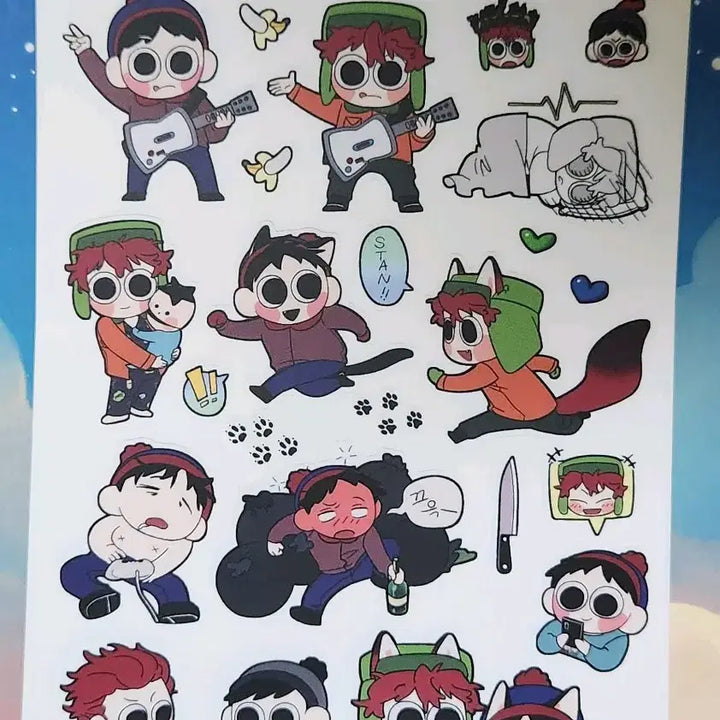 [BUNJANG] South Park Style Unofficial IBJ Stickers / 사우스파크 스타일 ㅇㅂㅈ님 비공식 스티커