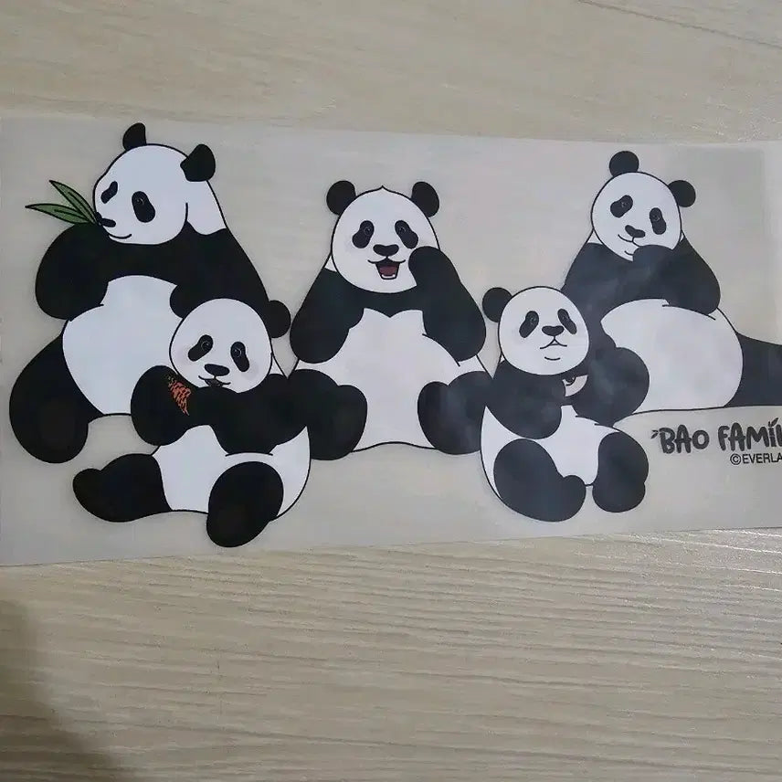 [BUNJANG] Everland Bao Family Sticker Set / 에버랜드 바오패밀리 스티커