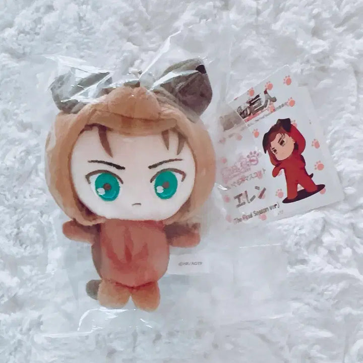 [BUNJANG] Anima Ruko Attack on Titan Eren Yeager Plushie Keychain / 미개봉) 애니마루코 진격의거인 에렌 예거 인형 누이 엘뭉이 갈뭉이 키링