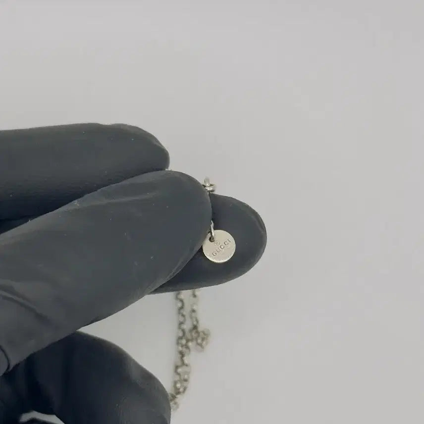 [BUNJANG] Gucci Interlocking GG Silver Necklace - Authentic / [정품]구찌 인터로킹 GG 실버 목걸이 풀구성 정품