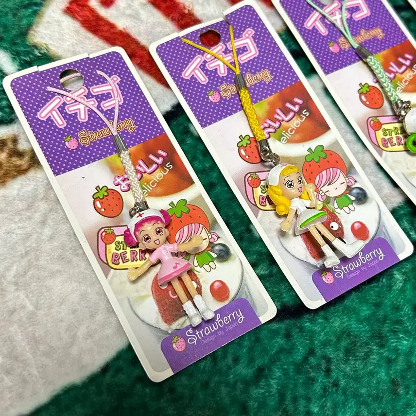 [BUNJANG] Ojamajo Doremi Vintage Charm Set / 고전문구 꼬마마법사 레미 키링 스트랩 일괄