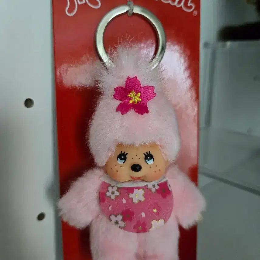 [BUNJANG] Monchhichi Cherry Blossom Charm / 몬치치 벚꽃키링
