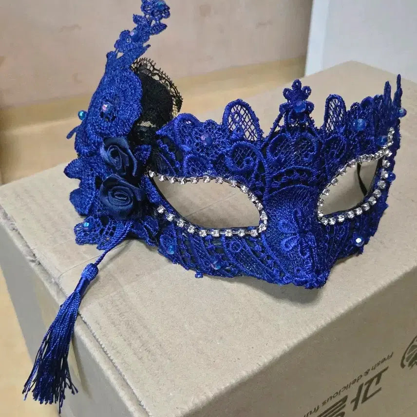 [BUNJANG] Lace Masquerade Mask Costume Accessory / (코스프레)레이스 가면 파티 가면