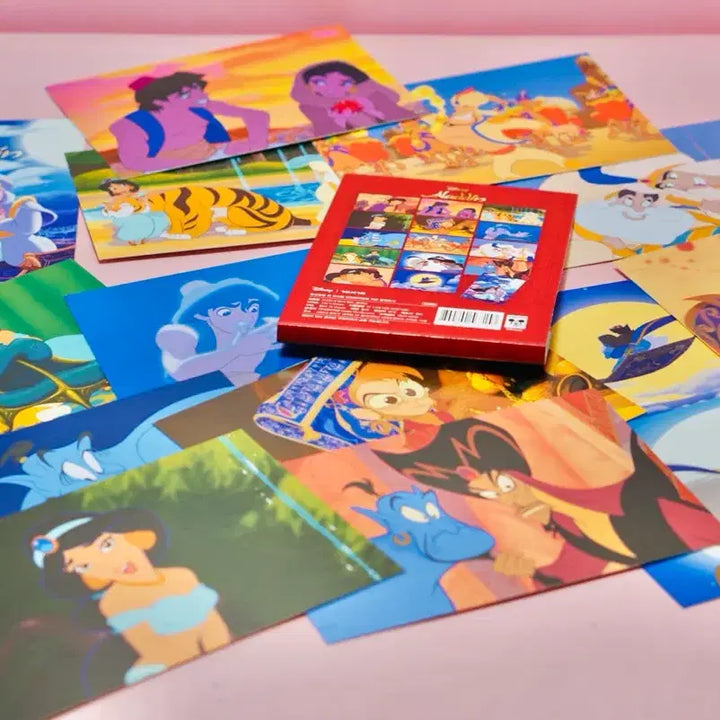 [BUNJANG] Disney Aladdin Postcard Set (15 pcs) - New &amp; Unopened / 디즈니 알라딘 엽서세트 15장 미사용 미개봉 새제품