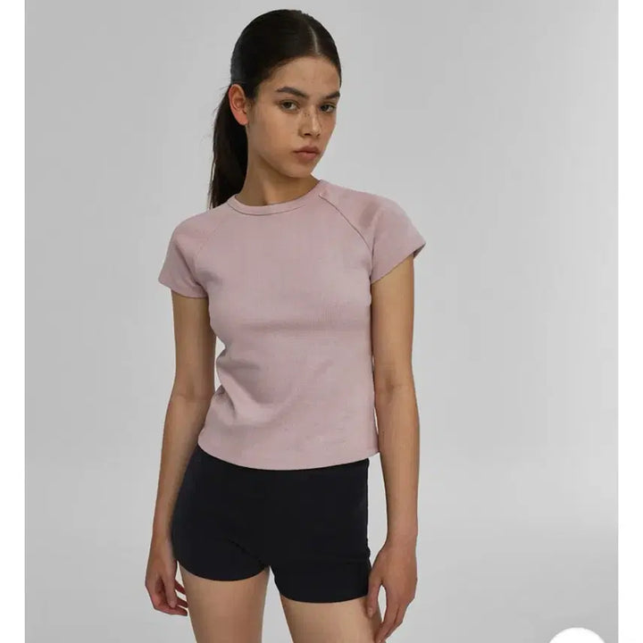 [BUNJANG] Black Up B-BASIC Standard Raglan Short Sleeve T-shirts (Set of 2) / 블랙업 [B-BASIC] 스탠다드 나그랑 반팔티 2장