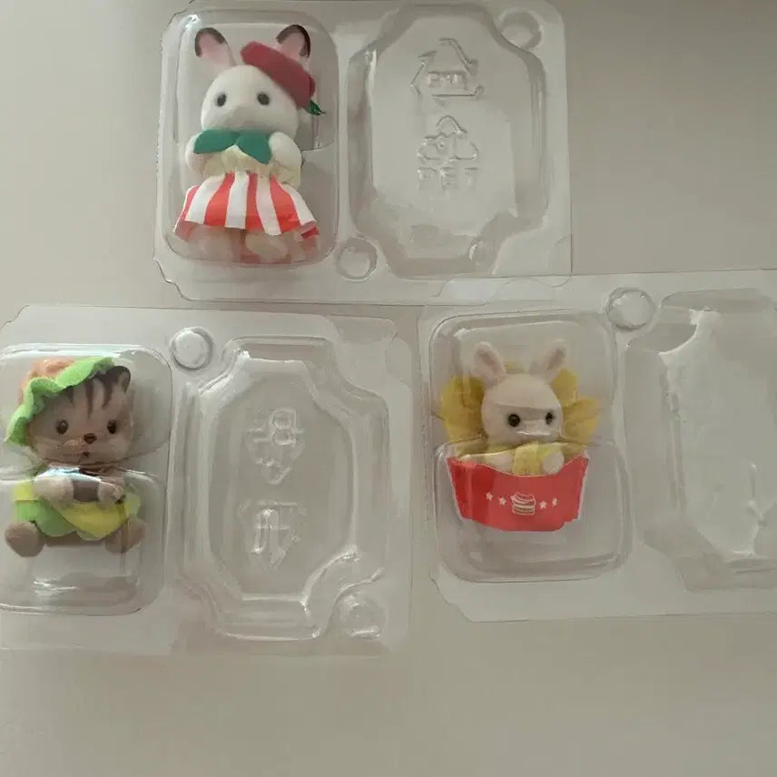 [BUNJANG] Sylvanian Families Blind Bag Hamburger Series Bundle Set / (무료배송)실바니안 블라인드백  햄버거 감튀 토끼 3종세트