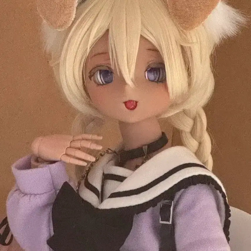 [BUNJANG] imomodoll F3 Choco Skin Custom Doll with MDD F3 Flash Frame / MDD f3 imomodoll 개조 탠스킨