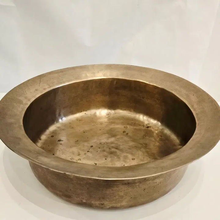 [BUNJANG] Traditional Bangjja Yugi Large Basin / 명품/골동] 전통 방짜유기 옛날 세숫대야 (대형)