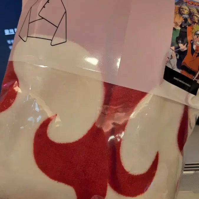 [BUNJANG] SPAO Naruto Hokage Hoodie Blanket (with POB Photocard) / 나루토 스파오 팝업 호카게 후드 담요(+특전 포카 미개봉)